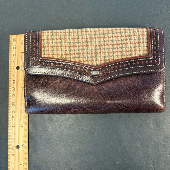 Brighton Plaid & Leather Wallet - Picture 11 of 13